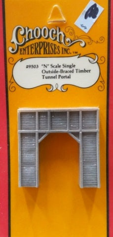 Chooch Enterprises Inc 9503 N Scale Outside-Braced Timber Tunnel Portal