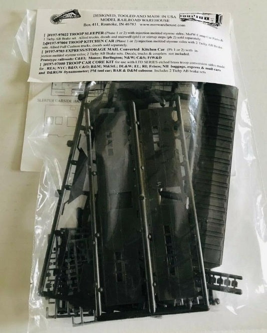 Cannonball 197-97004 HO Scale Troop Kitchen Car Kit