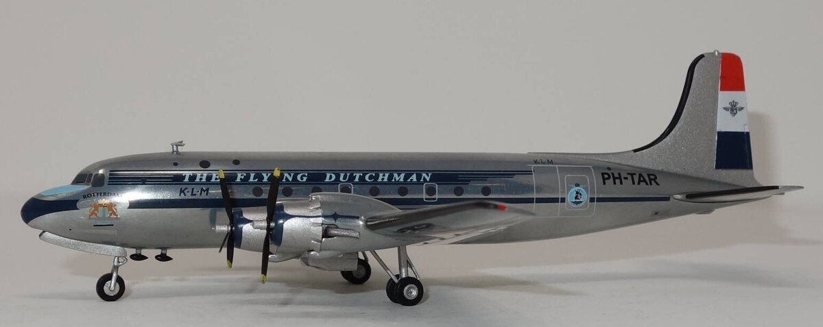 Herpa 559799 1:200 KLM Douglas DC-4 PH-TAR Flying Dutchman Rotterdam