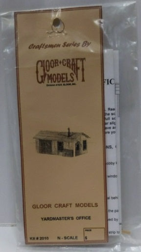 Gloor Craft 2010 N Scale Yardmaster Office Kit