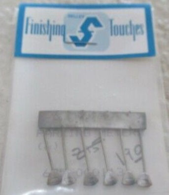 Finishing Touches 675-000113 O Scale Metal Parking Meters (Pack of 6)