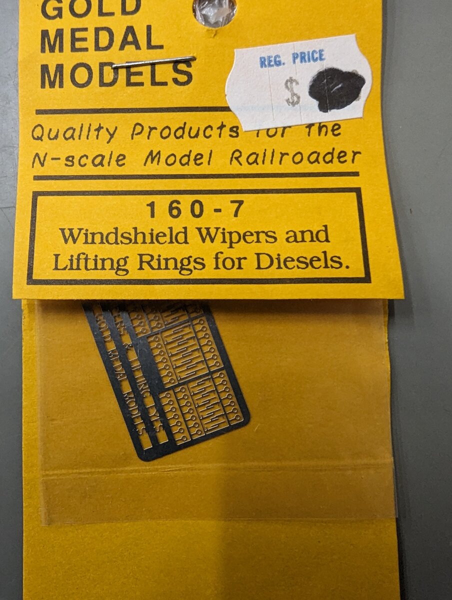 Gold Medal Models 160-7 N Windshield Wipers and Lifting Rings for Diesels
