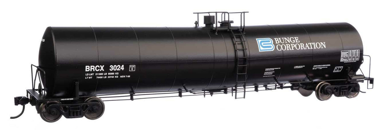 Walthers 910-48209 HO Bunge Corp. Trinity 25,000-Gallon Tank Car RTR BRCX #3024