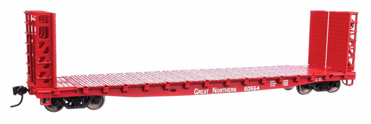 Walthers 910-5930 HO Great Northern 53' GSC Bulkhead Flatcar Ready to Run #60564