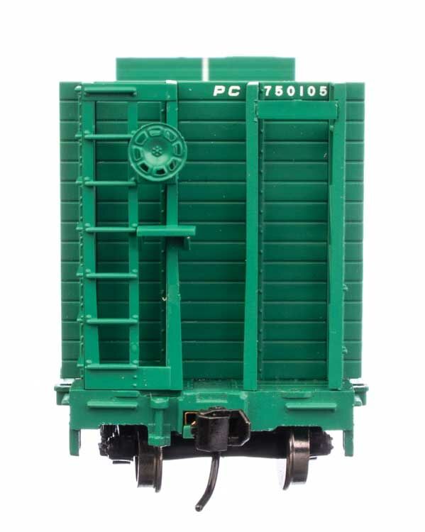 Walthers 910-5934 HO Penn Central 53' GSC Bulkhead Flatcar Ready to Run #750105