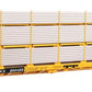 Walthers 910-8307 HO C&O 89' Flatcar w/ Tri-Level Shielded Auto Rack RTR #850485