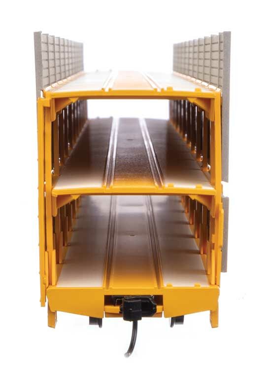 Walthers 910-8308 HO C&O 89' Flatcar w/ Tri-Level Shielded Auto Rack RTR #850494