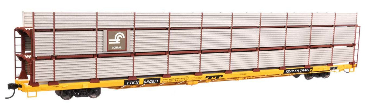 Walthers 910-8310 HO CR 89' Flatcar w/ Tri-Level Shielded Auto Rack RTR #850271