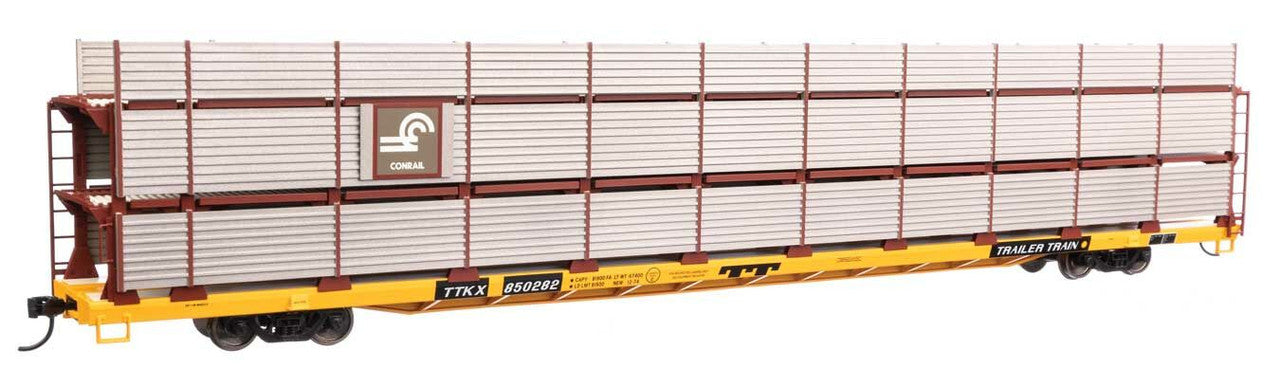 Walthers 910-8311 HO CR 89' Flatcar w/ Tri-Level Shielded Auto Rack RTR #850282