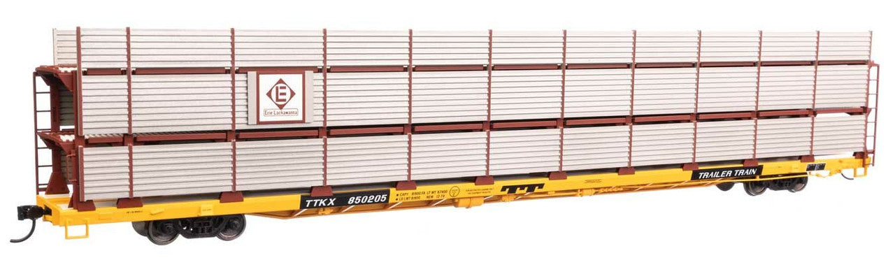 Walthers 910-8313 HO EL 89' Flatcar w/ Tri-Level Shielded Auto Rack RTR #850205