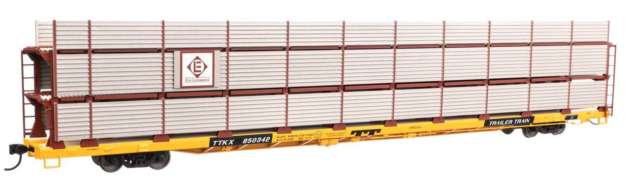 Walthers 910-8316 HO EL 89' Flatcar w/ Tri-Level Shielded Auto Rack RTR #850342
