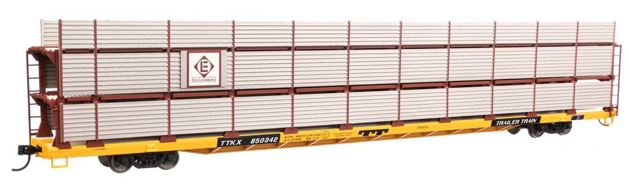 Walthers 910-8316 HO EL 89' Flatcar w/ Tri-Level Shielded Auto Rack RTR #850342