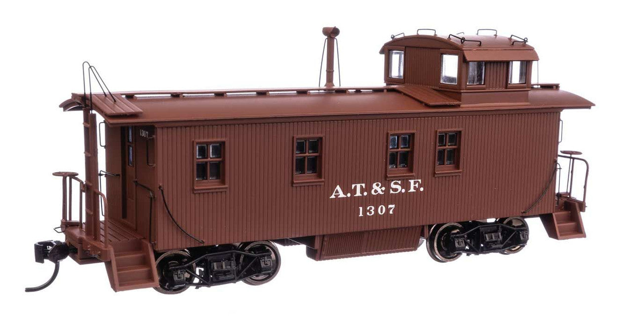 Walthers 920-103204 HO Santa Fe 30' ATSF 1300-Series Wood Waycar RTR #1307