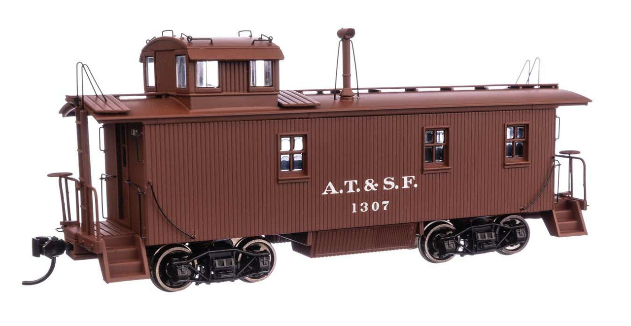 Walthers 920-103204 HO Santa Fe 30' ATSF 1300-Series Wood Waycar RTR #1307