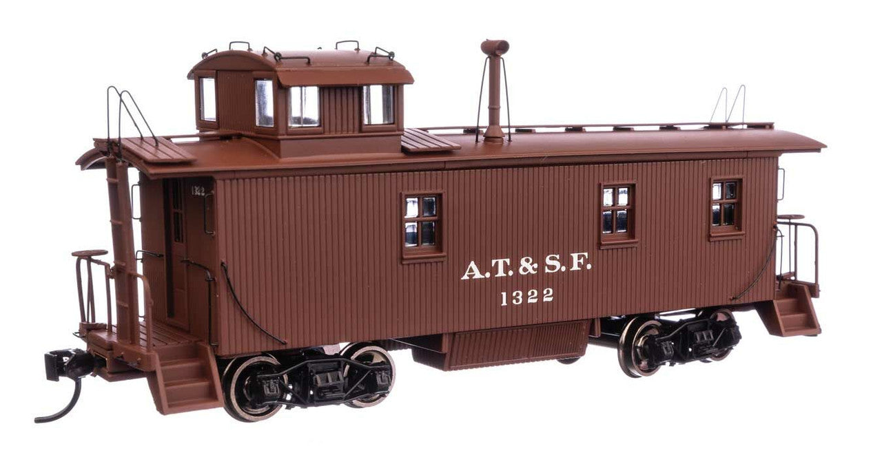 Walthers 920-103205 HO Santa Fe 30' ATSF 1300-Series Wood Waycar RTR #1322