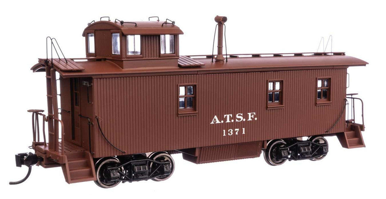 Walthers 920-103206 HO Santa Fe 30' ATSF 1300-Series Wood Waycar RTR #1371