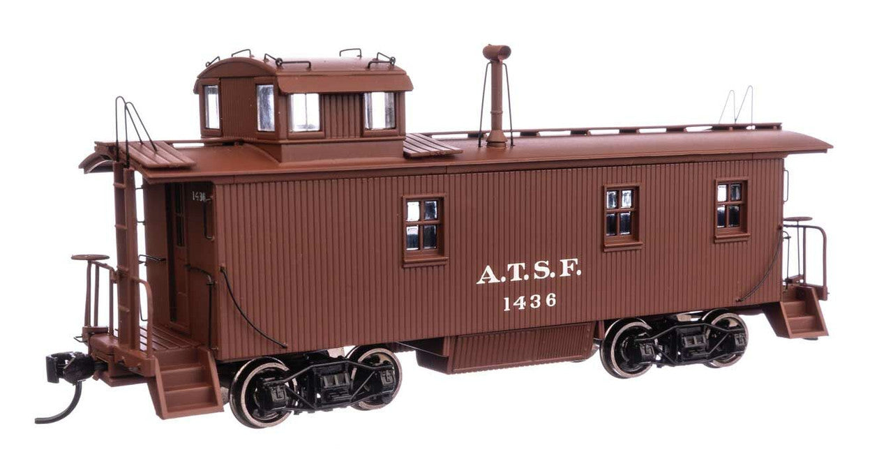 Walthers 920-103207 HO Santa Fe 30' ATSF 1300-Series Wood Caboose RTR #1436