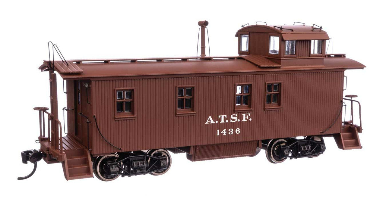 Walthers 920-103207 HO Santa Fe 30' ATSF 1300-Series Wood Caboose RTR #1436