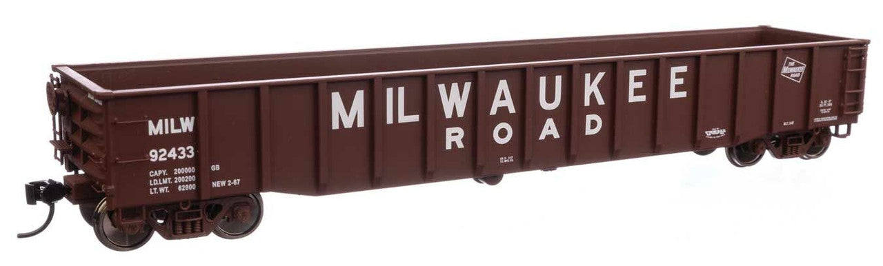 Walthers 920-105515 HO Milwaukee Road 53' Thrall Gondola Ready to Run #92433