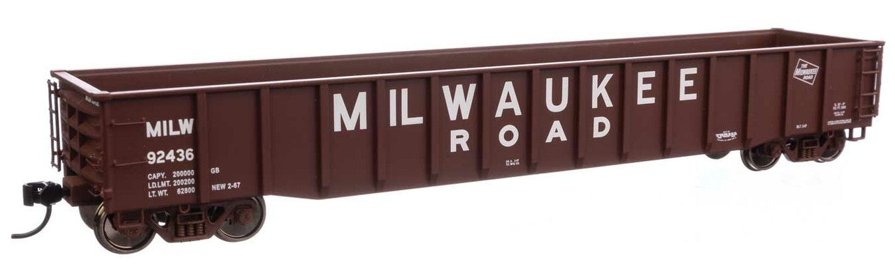 Walthers 920-105516 HO Milwaukee Road 53' Thrall Gondola Ready to Run #92436