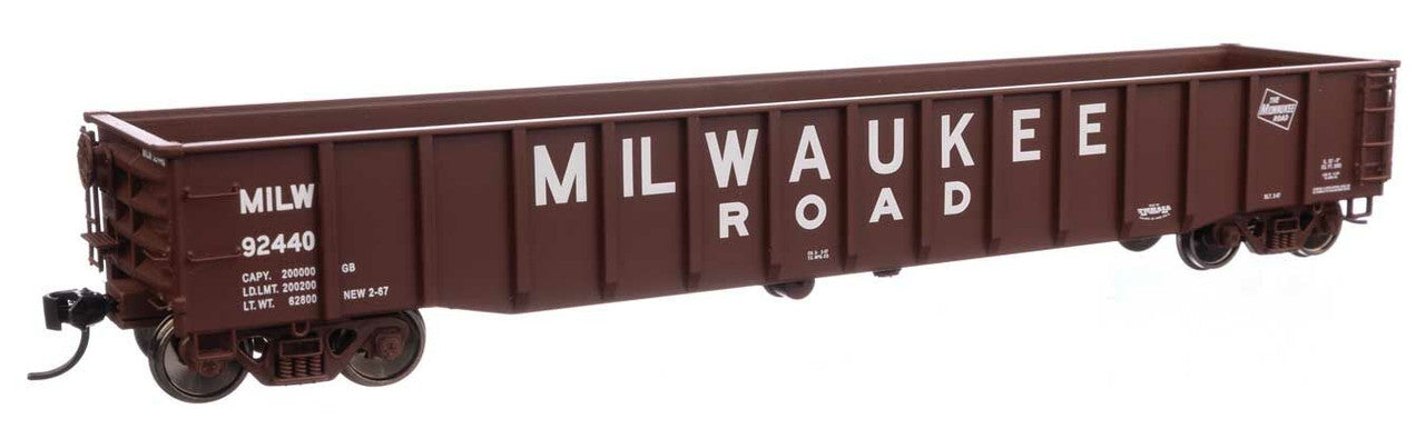 Walthers 920-105517 HO Milwaukee Road 53' Thrall Gondola Ready to Run #92440