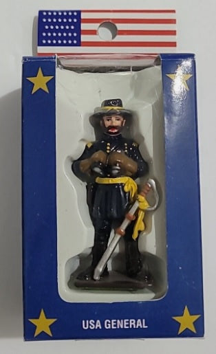 Americana 18510 USA General Metal Figure Civil War Hand Painted 2-1/4" Tall