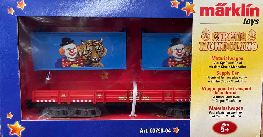 Marklin 790-04 HO Circus Mondolino Supply Car Play Set