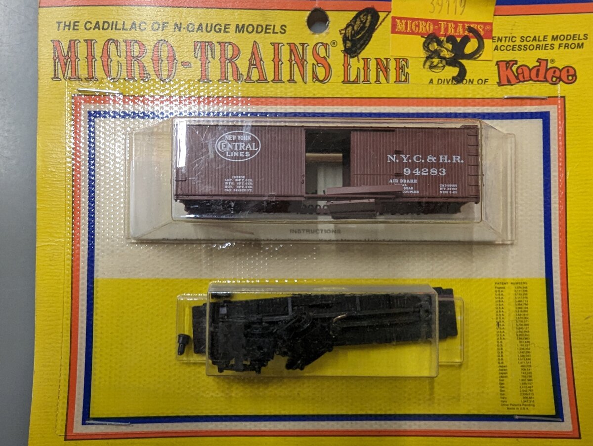 Micro-Trains 39119 N Scale New York Central Lines #94283 Freight Car K ...