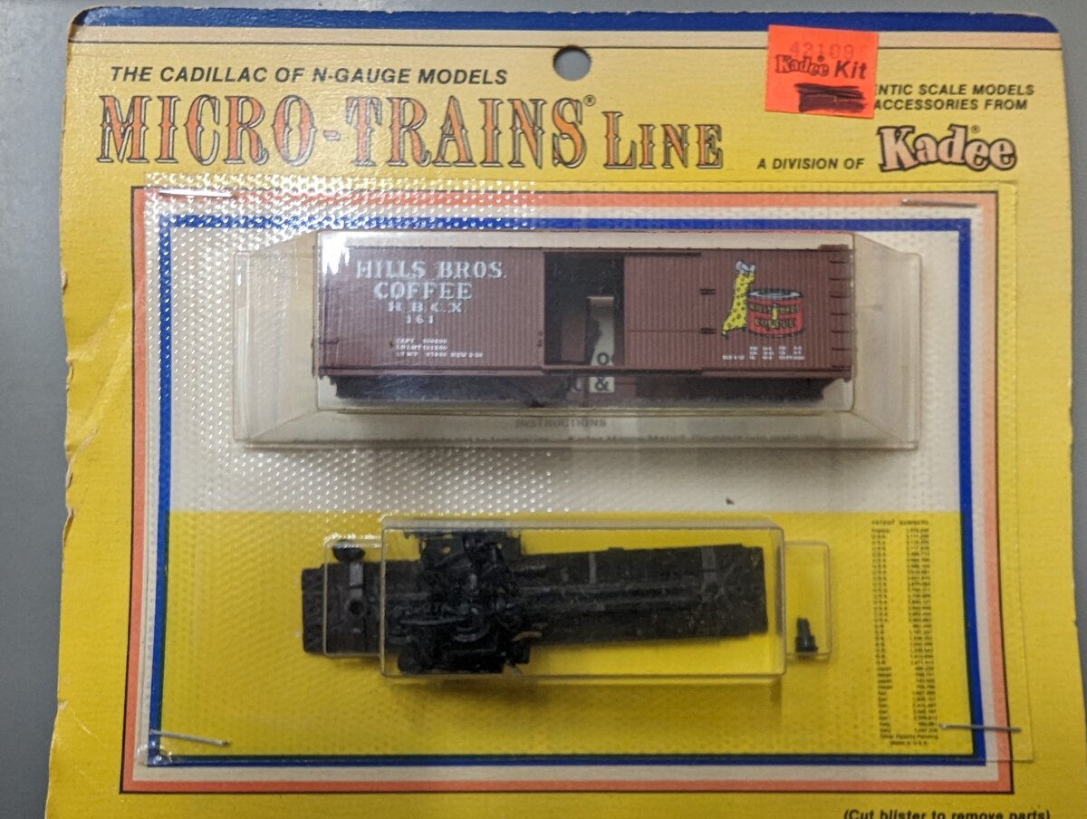 Micro-Trains 42109 N Scale Hills Bros Coffee #161 Freight Car Kit
