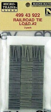 Micro-Trains 49943922 N Railroad Tie Load #2 (Pack of 3)