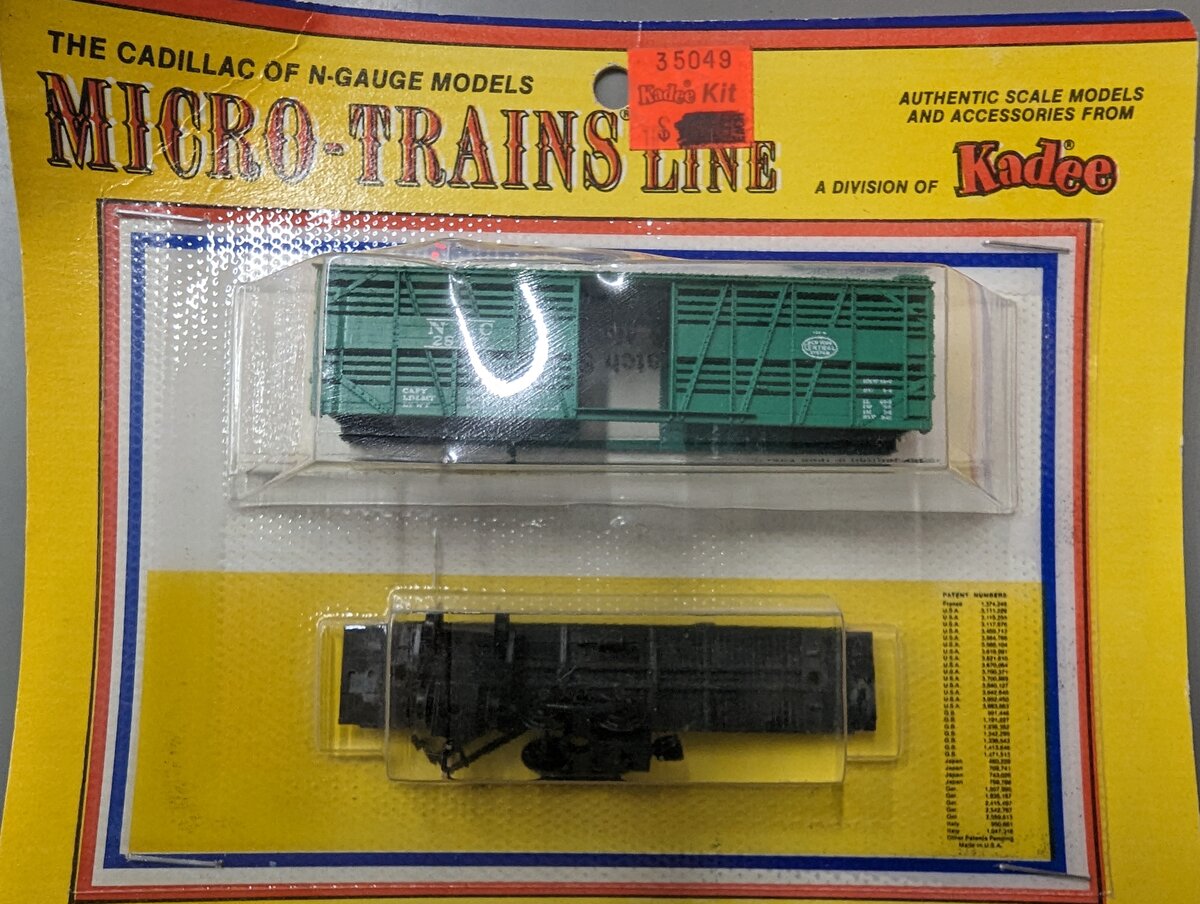 Micro-Trains 35049 N Scale New York Central #28497 Freight Car Kit
