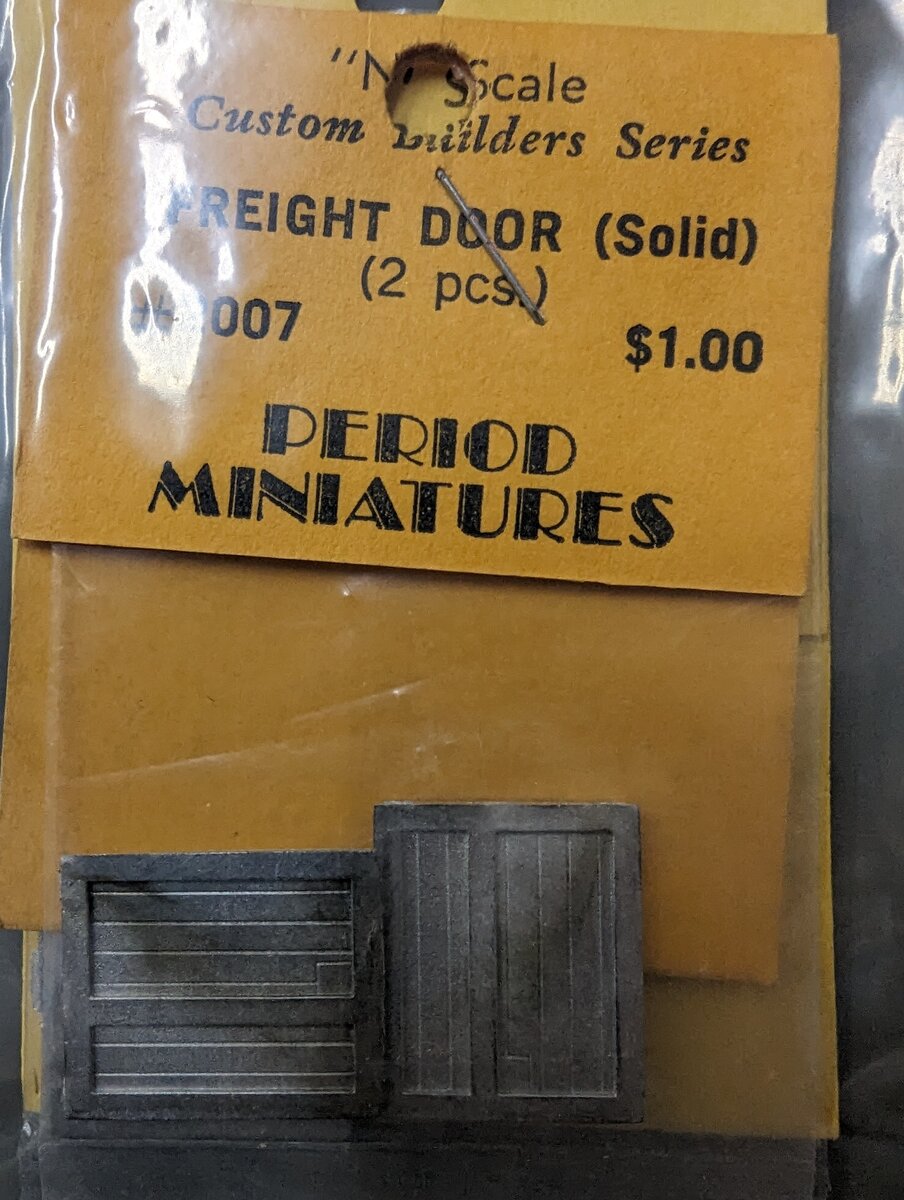 Period Miniatures 2007 N Scale Custom Builders Series Freight Door (Solid)