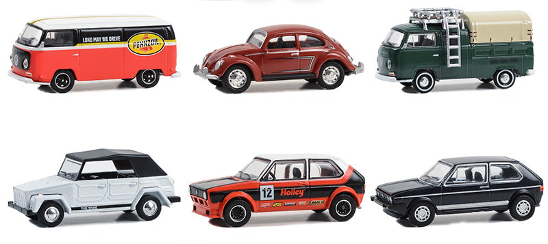 Greenlight Collectibles 36090-CASE 1:64 Club Vee-Dub Series 18 (Pack of 6)