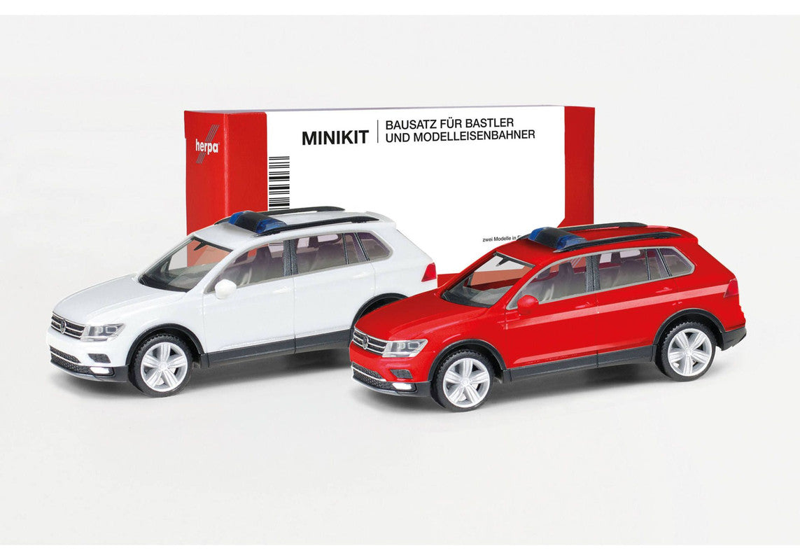 Herpa 013109-2 1:87 MiniKit Volkswagen Tiguan with Warning Light Bar (Set of 2)