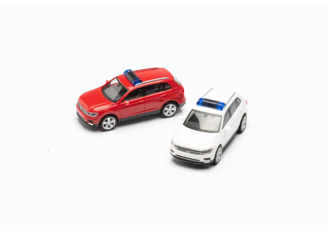 Herpa 013109-2 1:87 MiniKit Volkswagen Tiguan with Warning Light Bar (Set of 2)