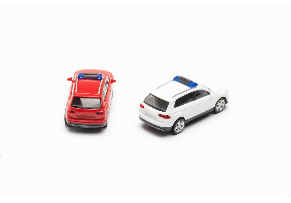 Herpa 013109-2 1:87 MiniKit Volkswagen Tiguan with Warning Light Bar (Set of 2)
