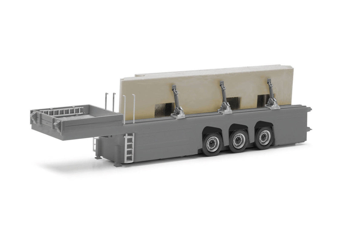Herpa 076418 1:87 Concrete Parts Trailer with Load