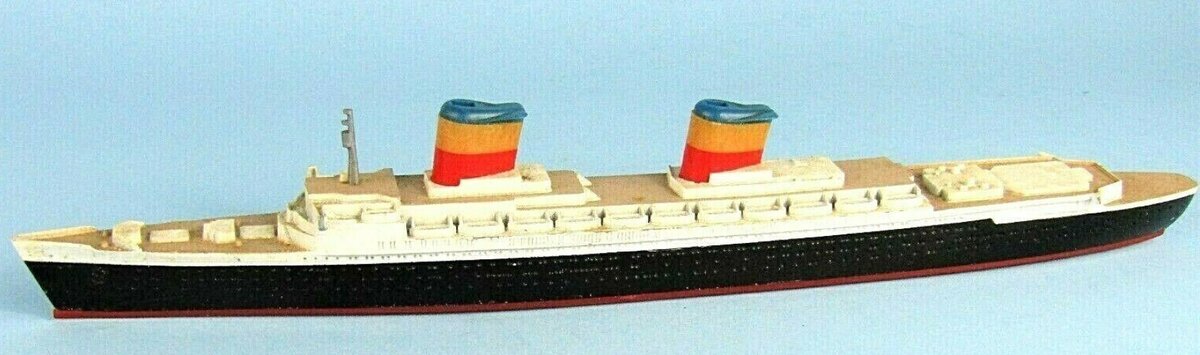 Hornby M704 1:1200 Ship SS United States Famous Liners W/Glidewheels