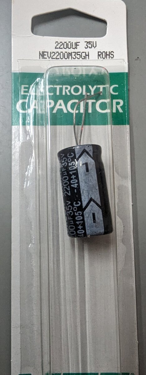 NTE 2200UF Electrolytic Capacitor 35V NEV2200M35GH ROHS