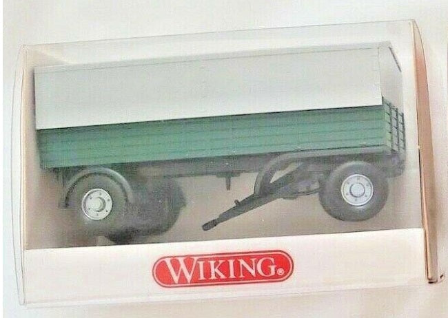Wiking 876 01 20 HO Gray & Green Mercedes Benz L6600 Canvas Delivery Truck