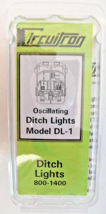 Circuitron 800-1400 HO Scale Oscillating Ditch Lights Model DL-1