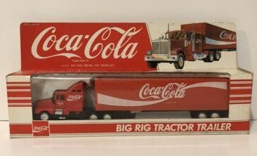 Coca-Cola 3300 1:64 Die-Cast Red Big Rig Tractor Trailer w/Red Cab