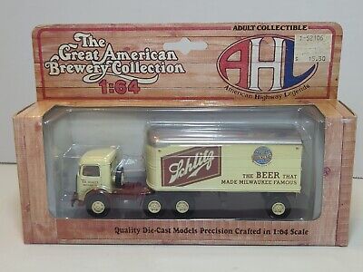 AHL L52106 1:64 Scale Diecast "Schlitz" Truck & Trailer Model CJ