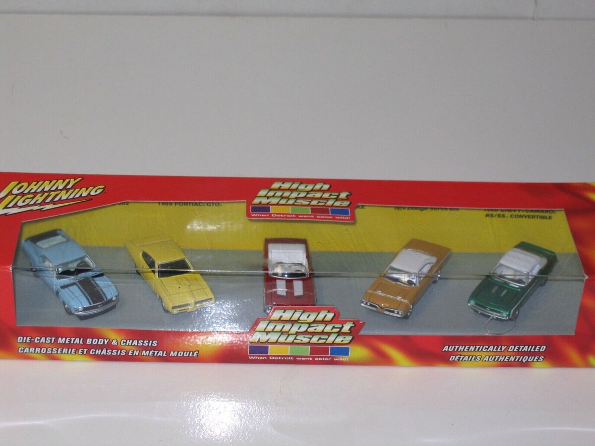 Johnny Lighting 51560 Diecast High Impact Muscle Car Set (Set of 5)