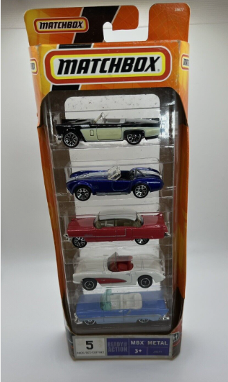 Matchbox J4677 Diecast MBX Metal Ready for Action (Pack of 5)
