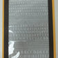 Woodland Scenics MG719 Condensed Roman R.R. White Dry Transfer Decals