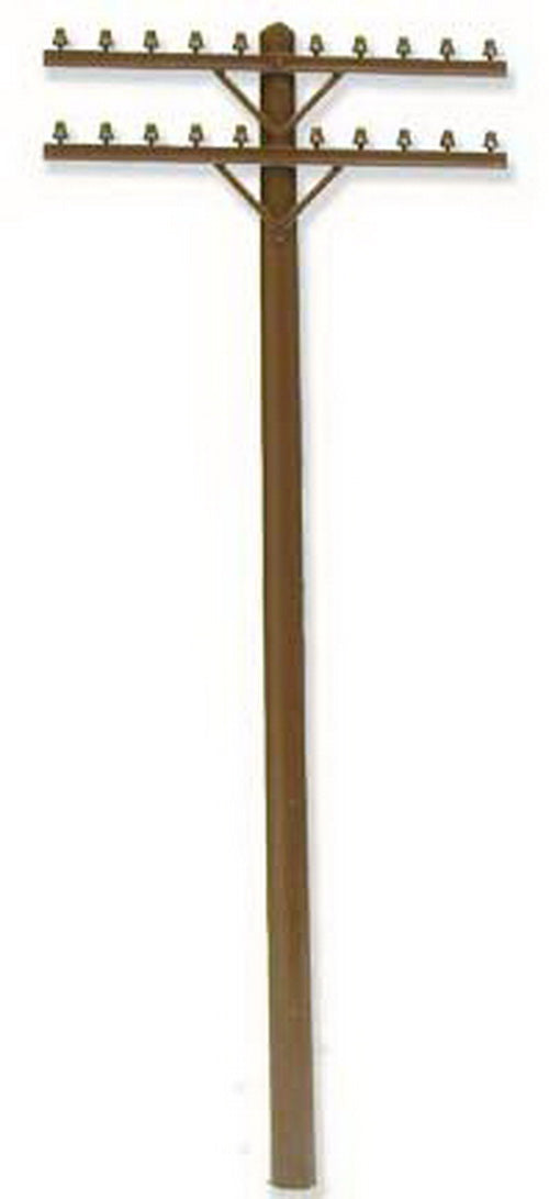 Weaver P737 O Scale 6" Telephone Poles (Pack of 6)