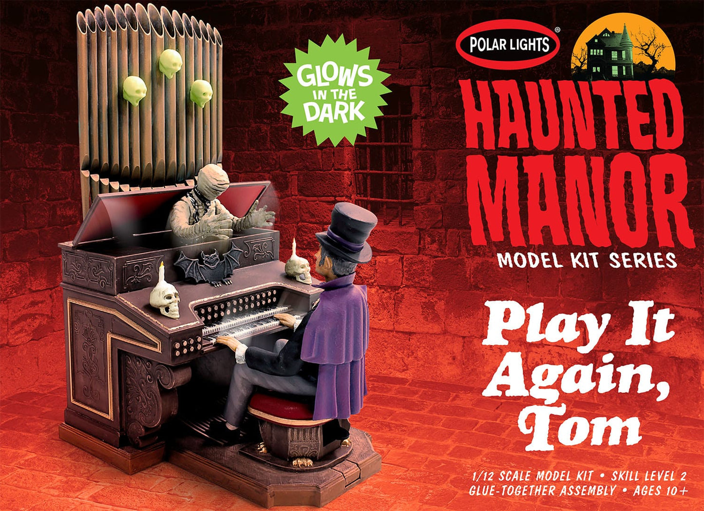 Polar Lights 984 1:12 Haunted Manor Play It Again Tom Playing Organ Diorama Set