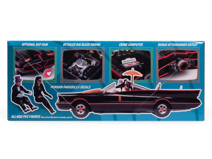 Polar Lights 998 1:25 1966 Batmobile with Catwoman and Penguin Figure Model Kit