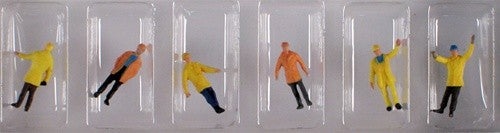 Preiser 88537 Z Workers with Protective Clothing Figures (Set of 6)